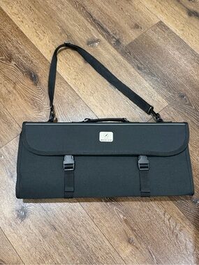 Mercer culinary knife bag Black Foldable Carry Case with Shoulder Strap